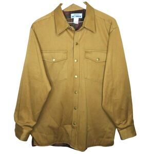 Vintage Flannel Lined Camel Colored Shacket - Men's Medium